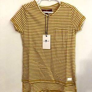 7 for all mankind little girl low/high T-shirt